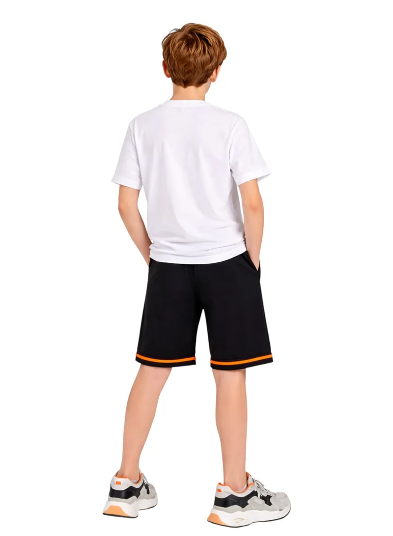 victor and jane Boys New Limits Oversized T-Shirt & Black Shorts Set